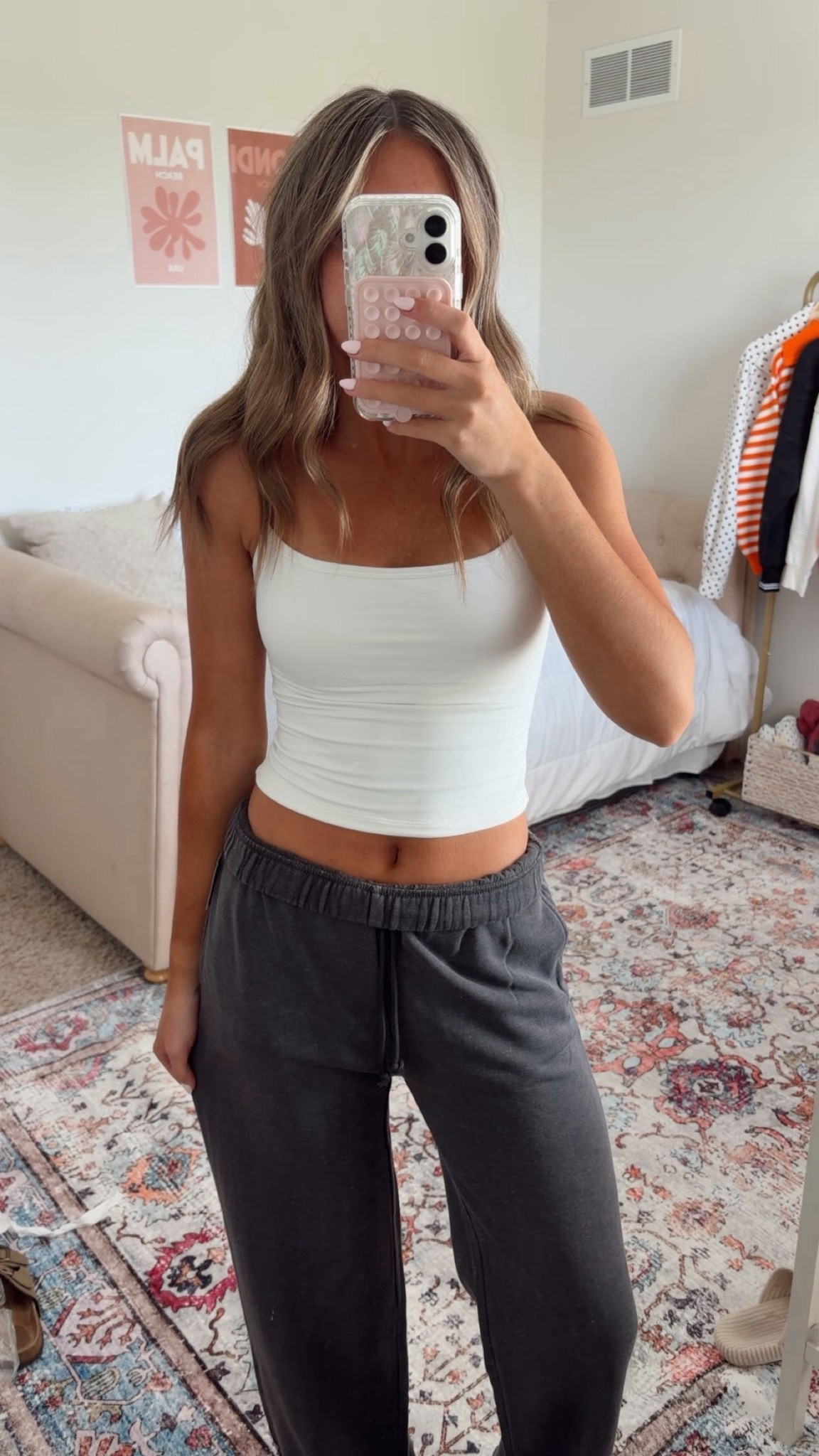 The comfiest everyday look! These wide-leg sweats from Walmart are SO good! Love the dark gray color paired with a simple white tank for an easy, casual outfit. They also come in other colors + lots of sizes, so there’s an option for everyone! 

 #WalmartFinds #WalmartFashion #WalmartStyle #WideLegSweats #ComfyOutfit #CasualOutfit #EverydayStyle #Loungewear #FallStyle #FallOutfit #LTKdayinmylife #LTKootd #LTKU