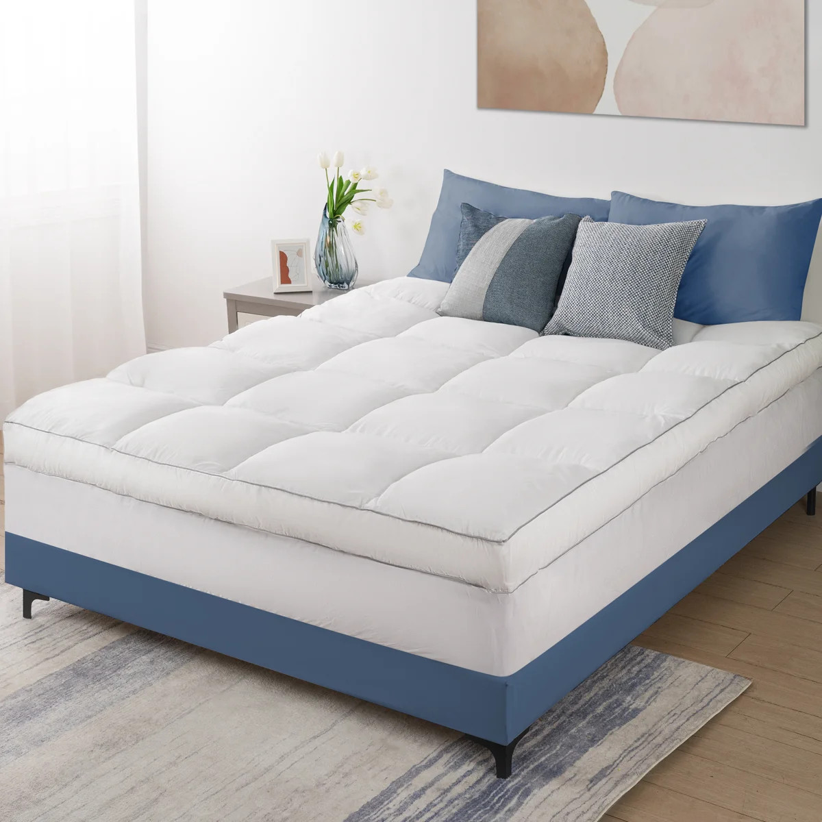 4'' Plush Down Alternative Mattress Topper | Wayfair North America