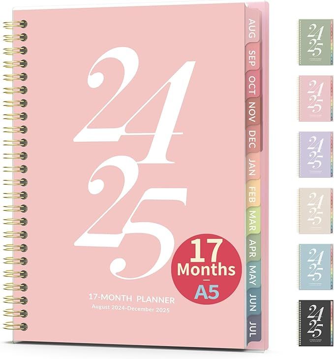 17 Month Academic Planner 2024-2025, Forvencer Weekly and Monthly Agenda Book Planner, Aug 2024 -... | Amazon (US)