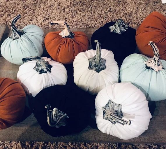 Fabric Pumpkins | Etsy (US)