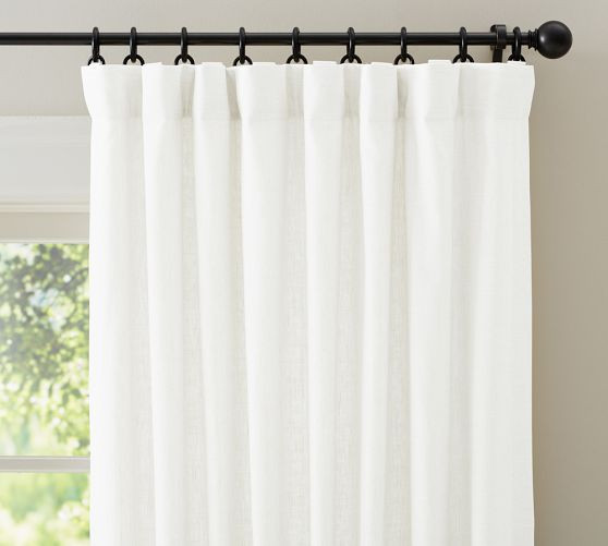 Emery Linen Curtain | Pottery Barn (US)