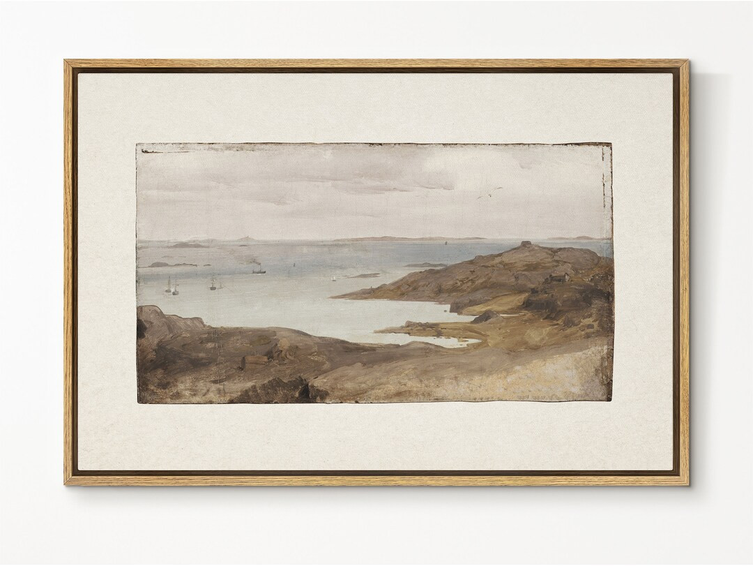 Southandart Vintage Landscape Wall Art Print Lake and - Etsy | Etsy (US)