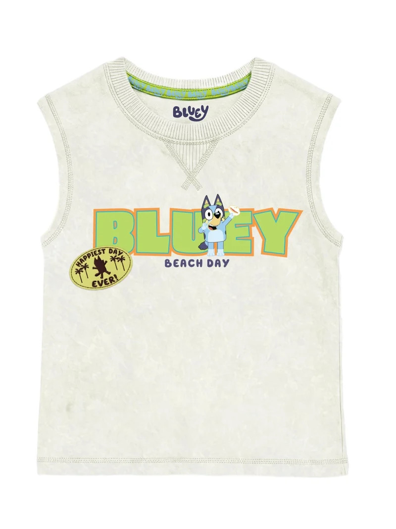 Bluey Toddler Boy Sleeveless Muscle Tank, Sizes 12M-5T | Walmart (US)