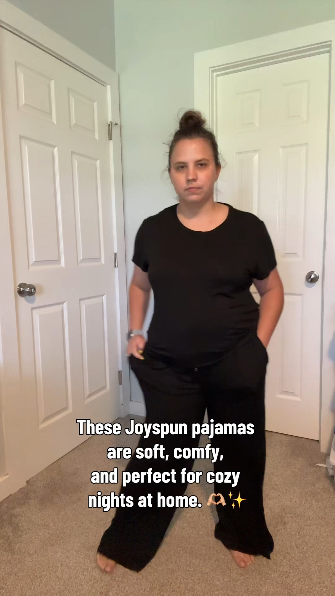 Soft, comfy, and affordable? Joyspun pajamas understood the assignment. 🤍✨ @Walmart

#LTKMidsize