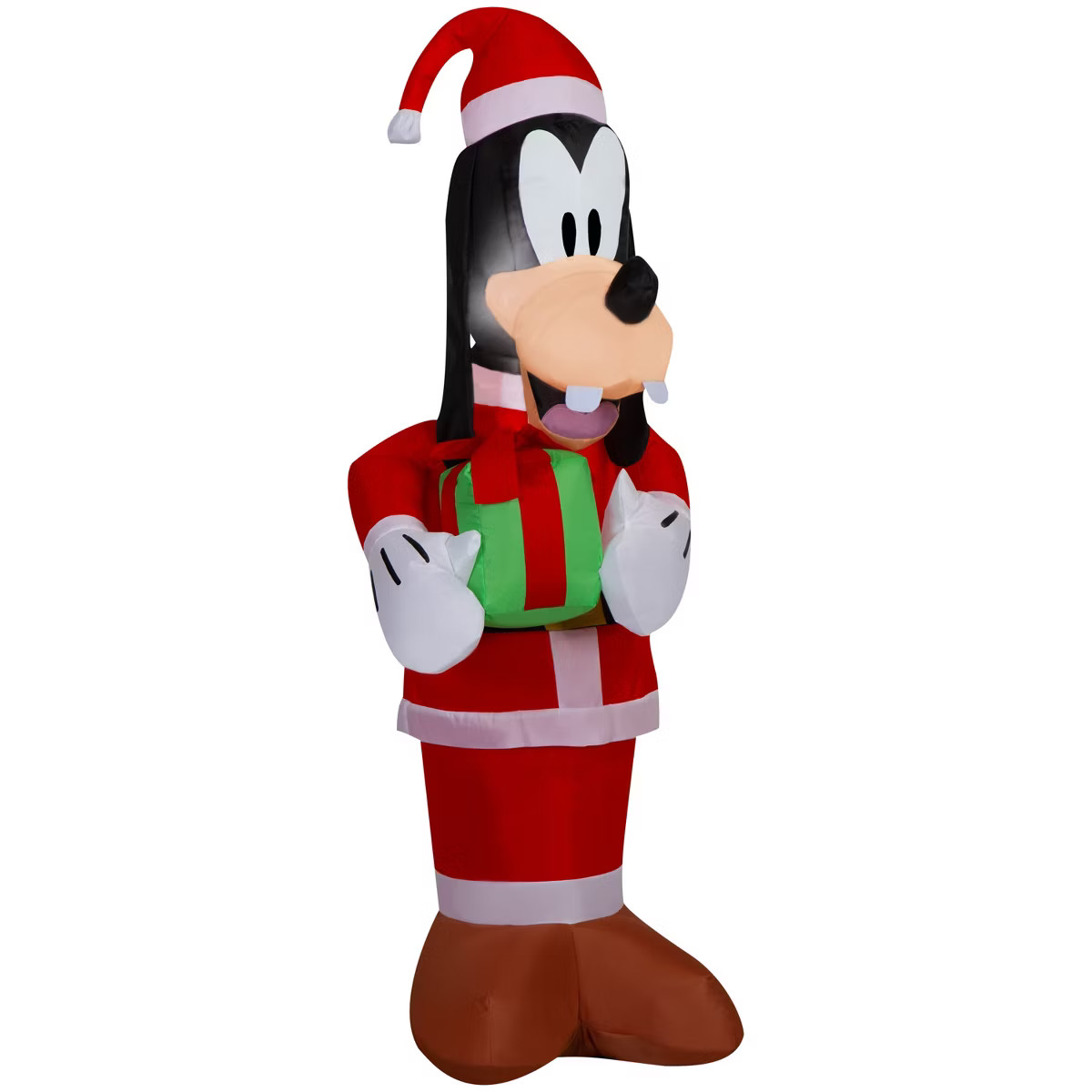 Gemmy Christmas Inflatable Goofy in Santa Suit, 4 ft Tall, Multi | Target
