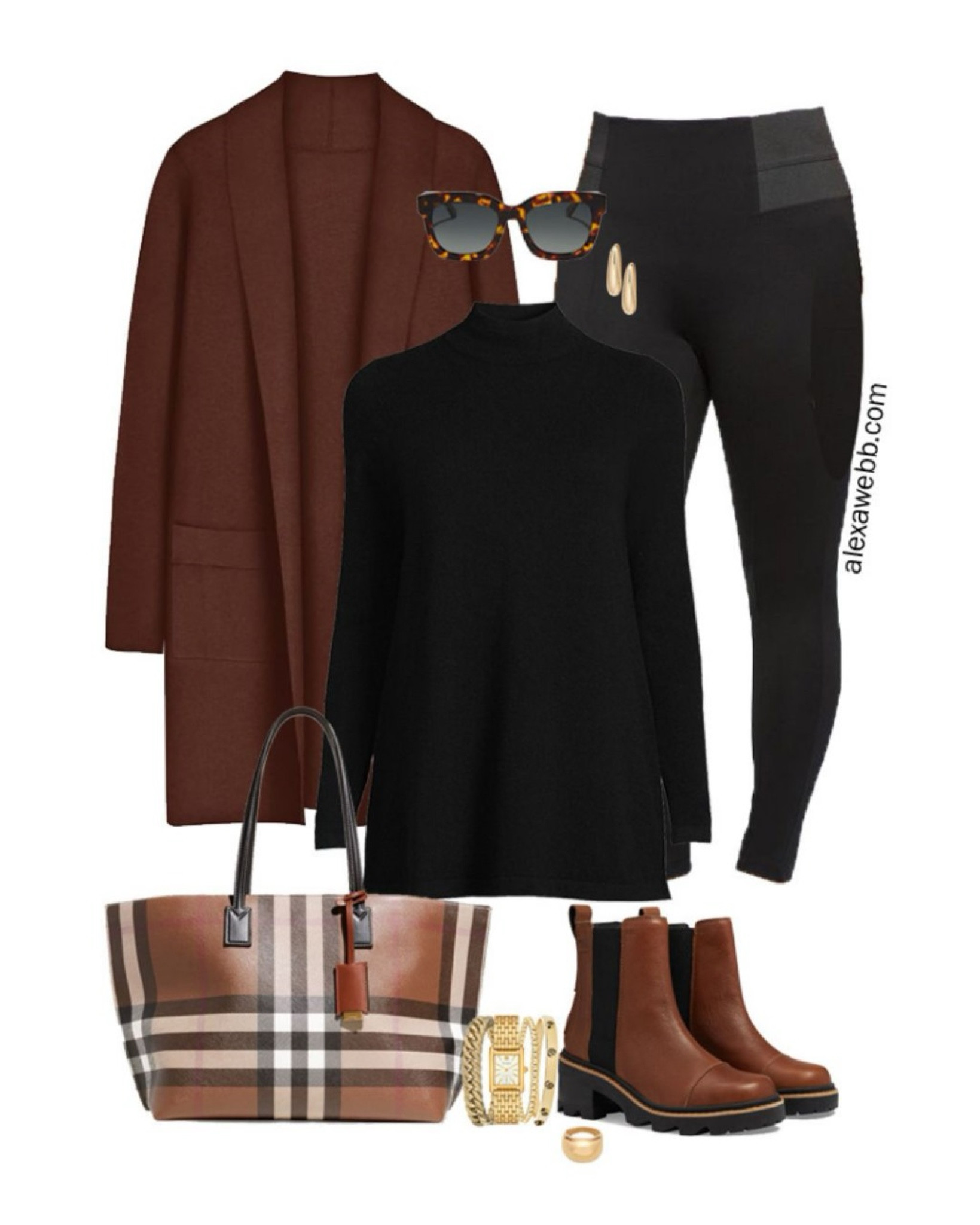Plus Size Carry-On Travel Capsule - Winter Holidays - A plus size mini-capsule wardrobe with wintery outfit ideas for traveling this holiday season. All of these pieces should fit in a carry-on suitcase. Alexa Webb

#LTKPlusSize #LTKTravel #LTKSeasonal