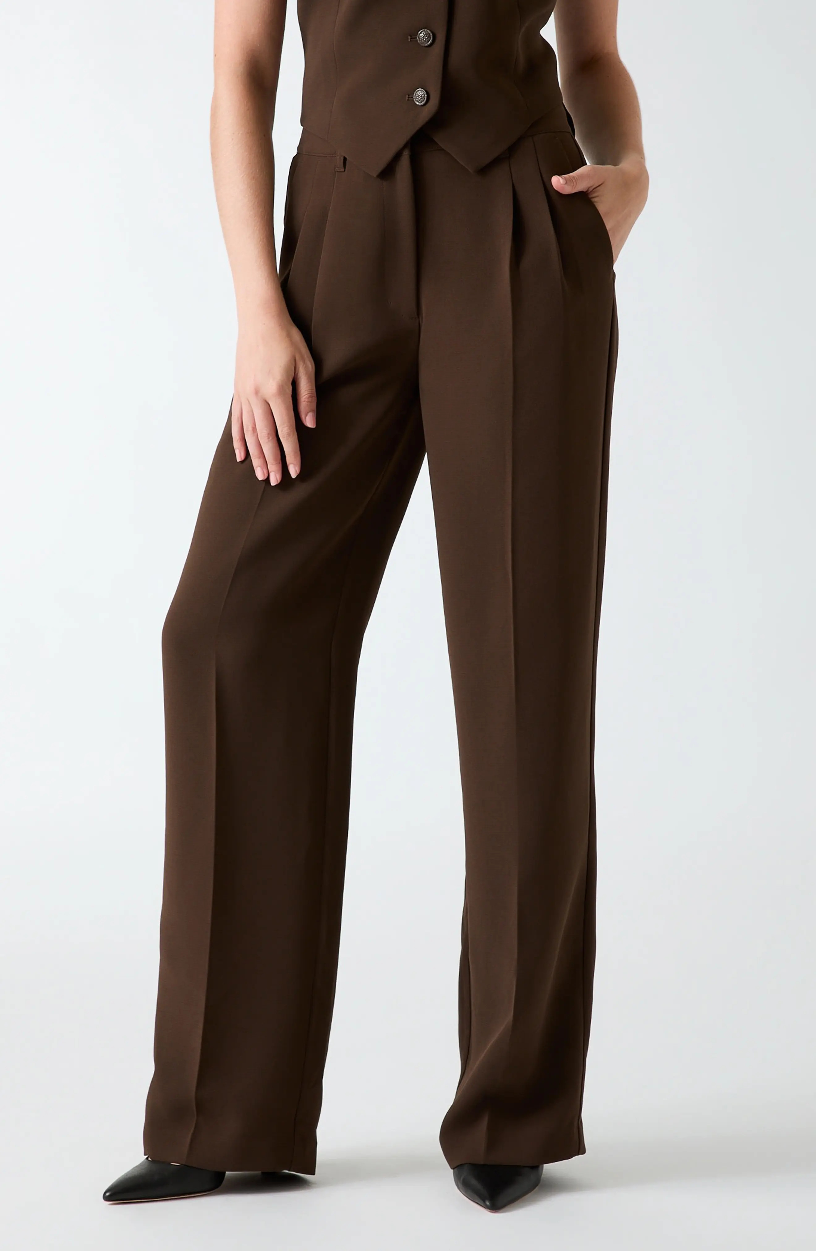 GUESS Theoline Perfect Pleated Pants (Women) | Nordstrom | Nordstrom
