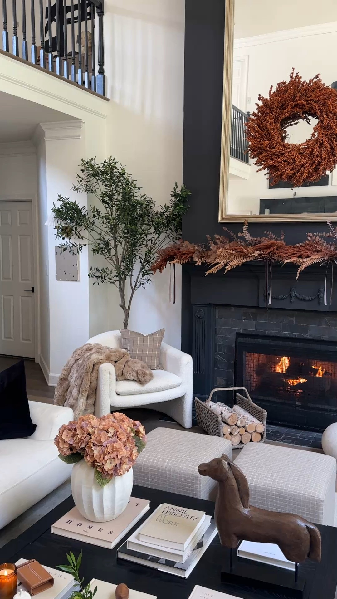 Eekkk! Fall is almost here and we have created a beautiful display on the fireplace with our faux stems and this beauuuuuuutiful wreath!!! & the pumpkin 🎃 mug ?! An absolute must!

#LTKSeasonal #LTKHome #LTKSaleAlert