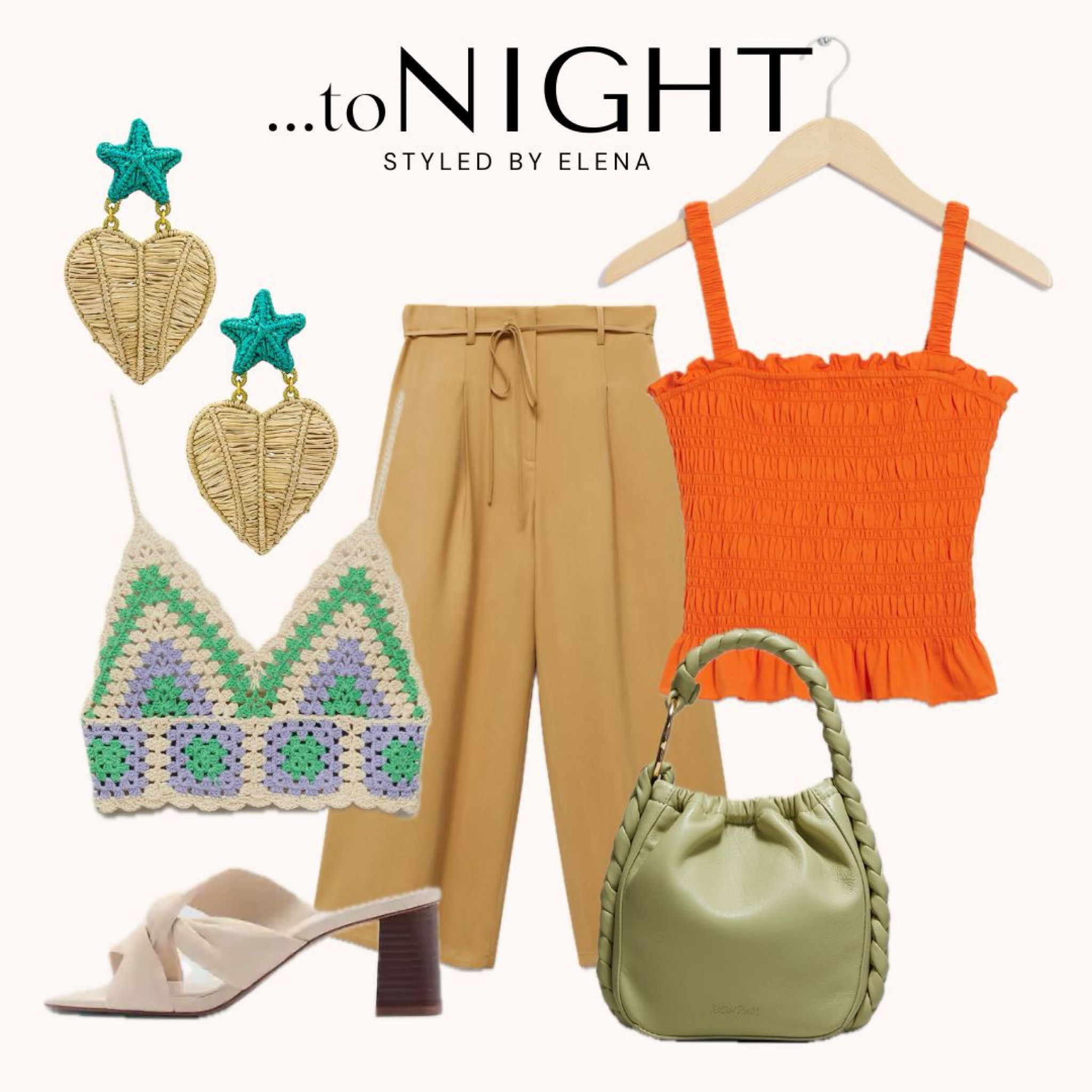 Scrivi una didascalia ricca di parole chiave per aumentare la tua visibilità!
Summer vibes: mustard culotte pants paired with a crochet top and straw details for a chic evening out. #SummerStyle #EveningOutfit #LTKfashion

#LTKstyletip #LTKeurope #LTKSeasonal