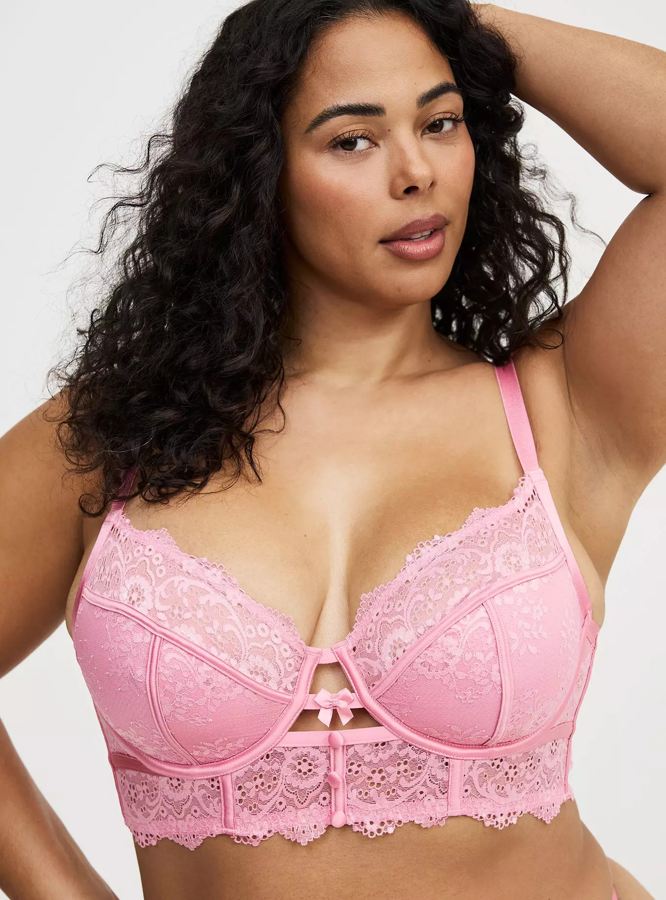 Demure Longline Lace Underwire Bra | Torrid (US & Canada)