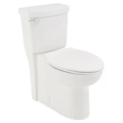American Standard Clean White Elongated Chair Height 2-Piece WaterSense Toilet 12-in Rough-In Siz... | Lowe's