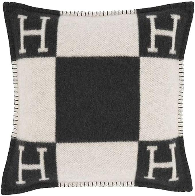 Woven Jacquard Pillow Pillowcase H Pillow Cushion Sofa Wool Pillowcase Home Bed Living Room Offic... | Amazon (US)