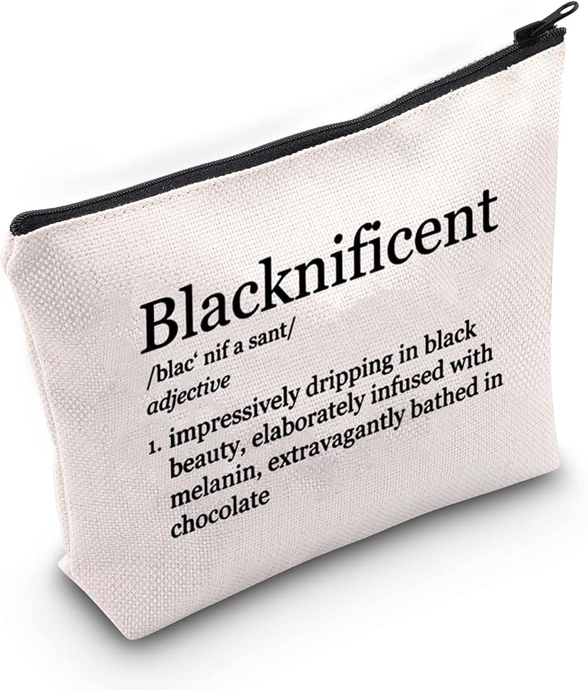 G2TUP Blacknificent Definition Cosmetic Bag Black Pride Melanin Gift Black History Month Pride T... | Amazon (US)