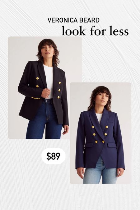 Veronica Beard look for less
Captain blazer is so good


#LTKfindsunder100 #LTKworkwear #LTKsalealert