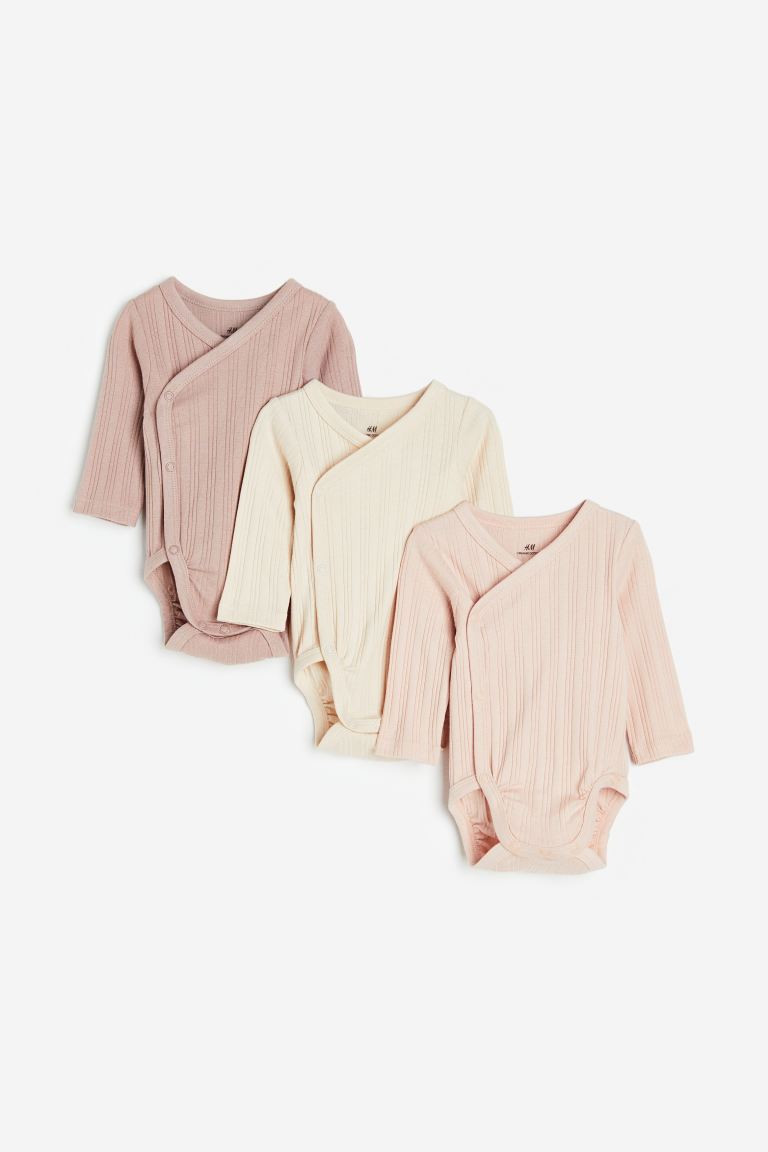 3-pack Wrapover Bodysuits | H&M (US + CA)