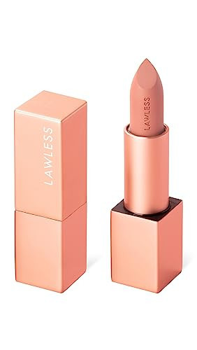 Lawless Women's Forget the Filler Lip-Plumping Line-Smoothing Satin Cream Lipstick, Wedding Day, 0.1 Ounce | Amazon (US)