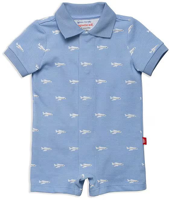 Magnetic Me Baby Boys 3-18 Months Short Sleeve Ready Jet Go Shortall | Dillard's | Dillard's