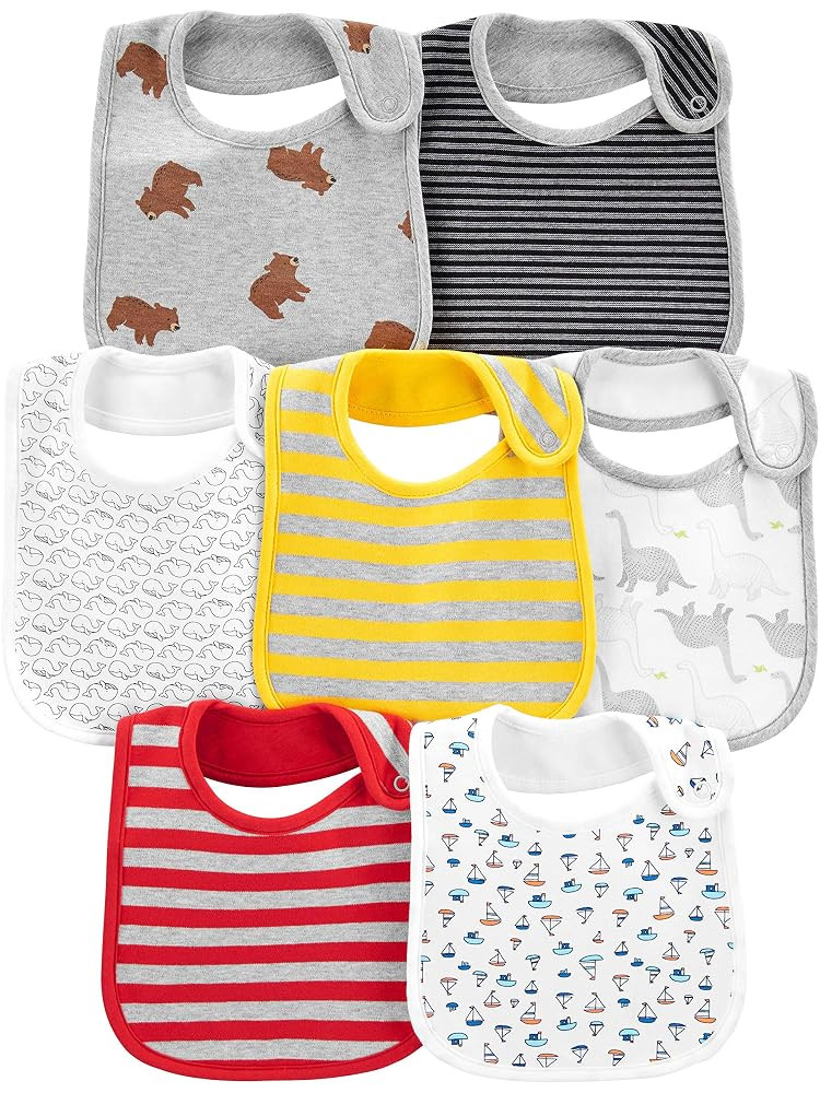Simple Joys by Carter's Baby 7-Pack Teething Bibs | Amazon (US)