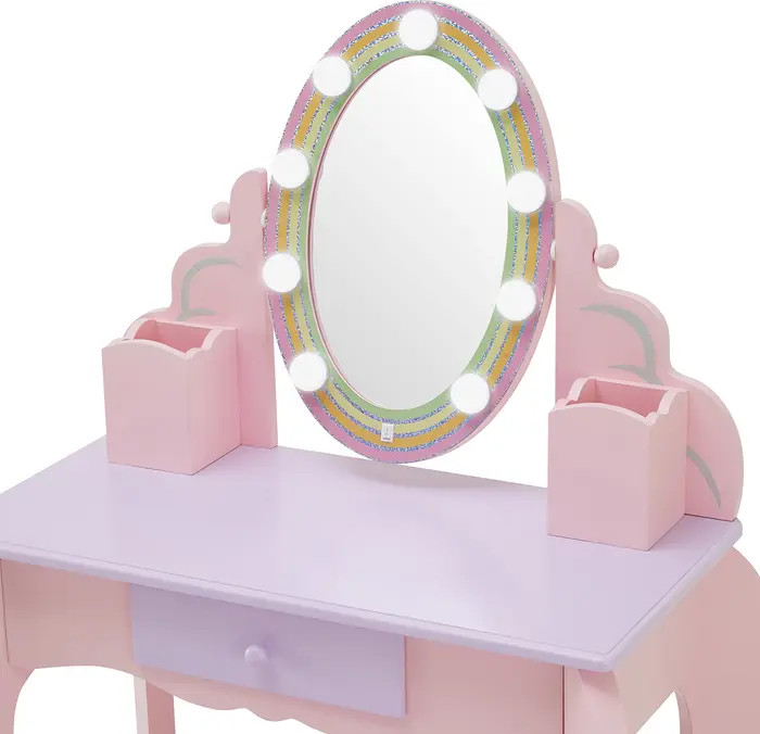 Teamson Kids Fantasy Fields Little Princess Rapunzel Vanity Play Set with LED Mirror | Nordstrom | Nordstrom