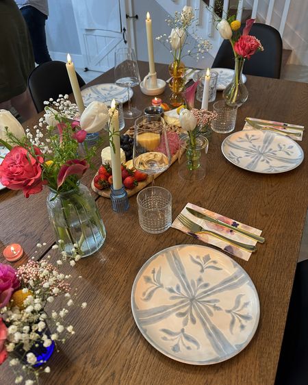 Lovely table setting for my 30th birthday dinner. Loving my tile inspired plates 

#LTKFind #LTKunder50 #LTKhome