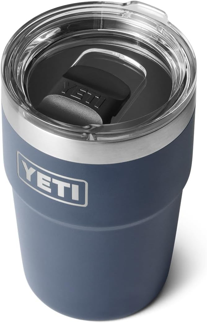 YETI Rambler 16 oz Stackable Tumbler, Vacuum Insulated, Stainless Steel with MagSlider Lid | Amazon (US)