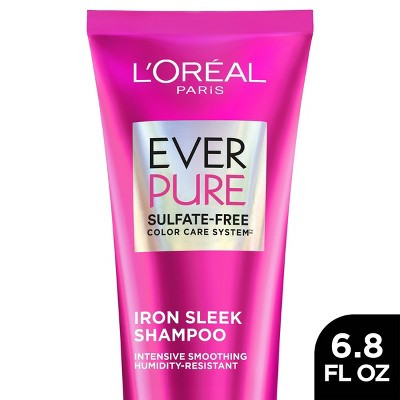 L'Oreal Paris EverPure Sulfate Free Iron Sleek Smoothing Shampoo - 6.8 fl oz | Target