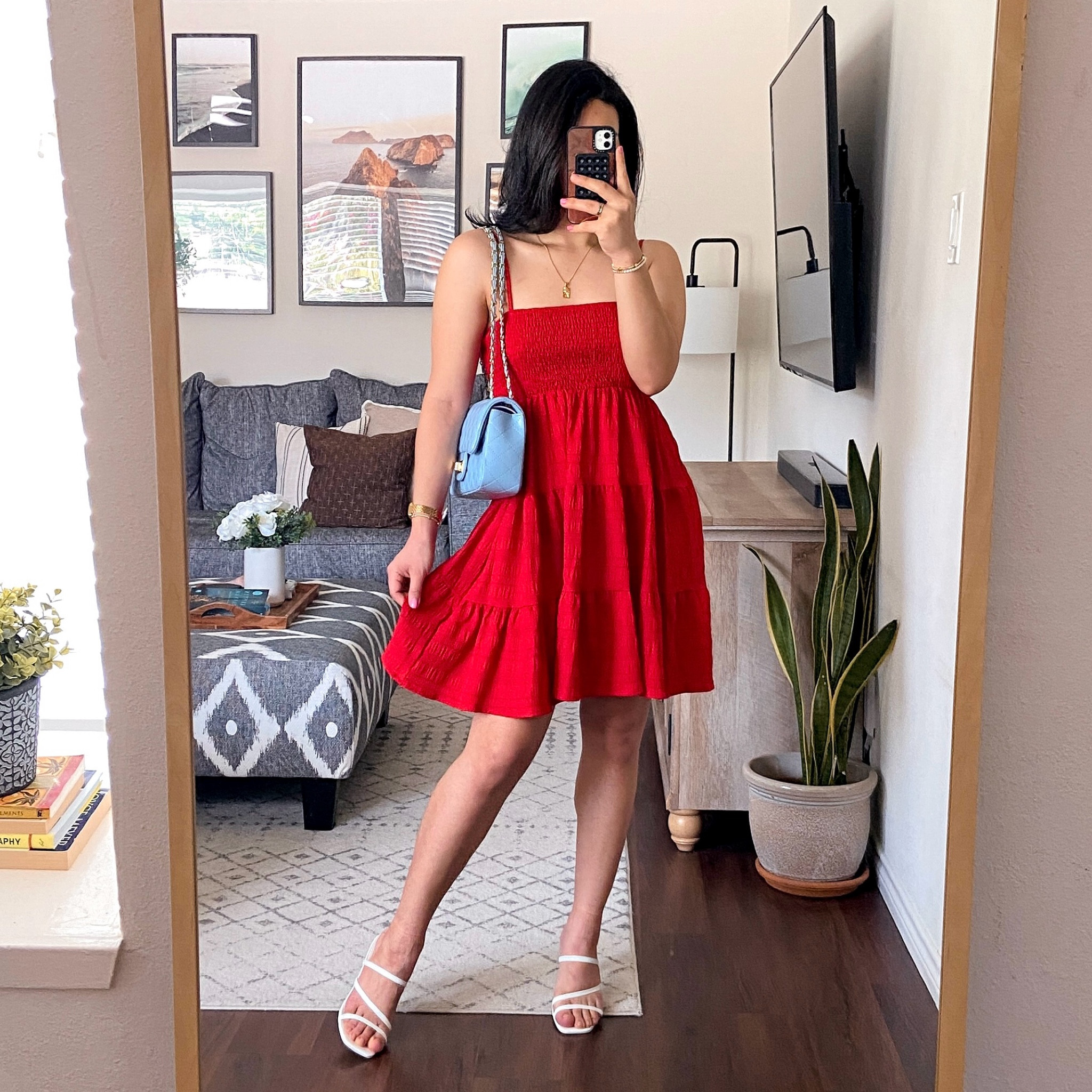 i’m wearing this dress in a size medium and it fits true to size 

#LTKStyleTip #LTKSeasonal #LTKFindsUnder50