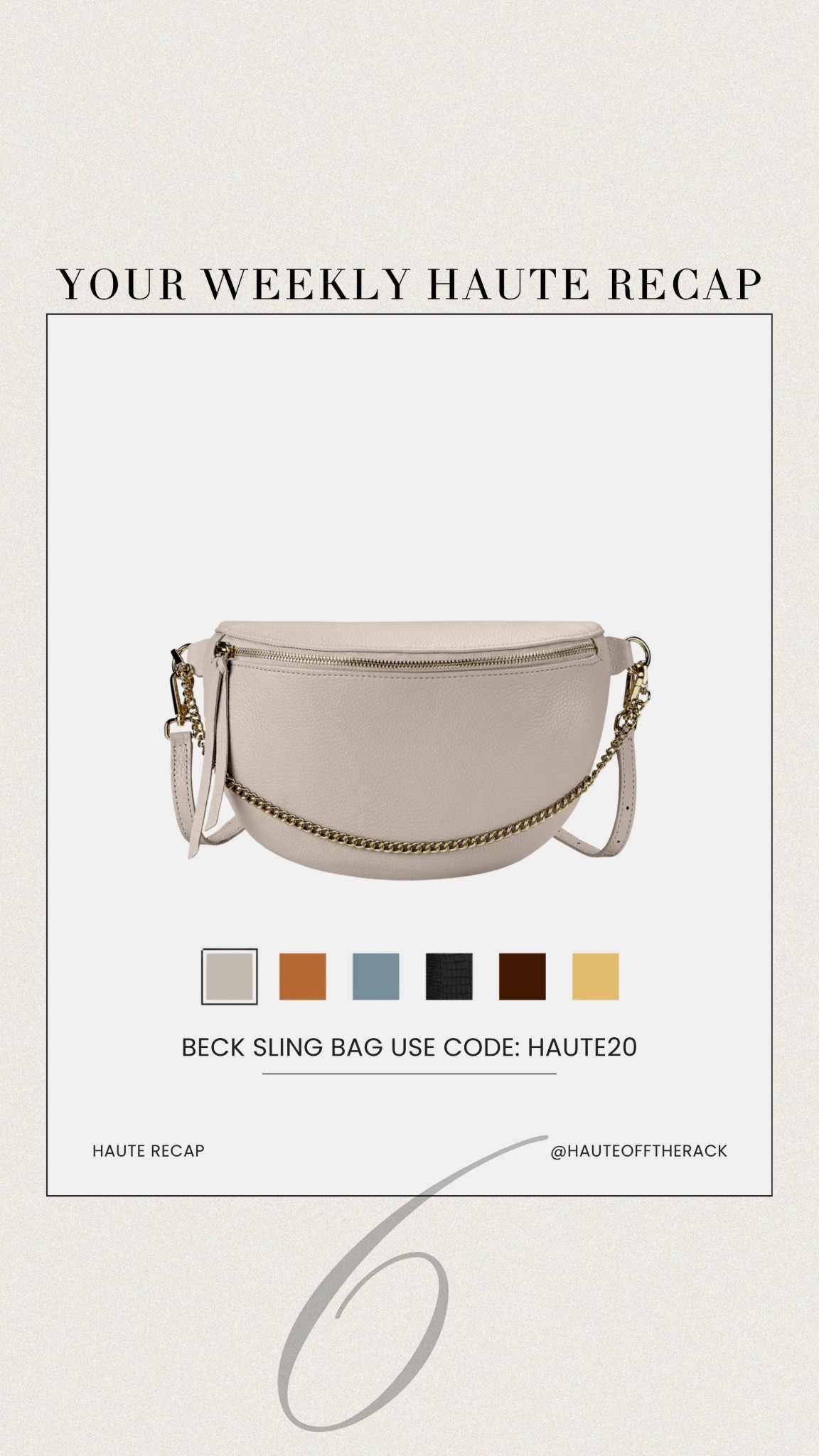 ICYMI a recap of what I shared last week!

Gigi New York beck sling bag 20% OFF with code: HAUTE20

#giginewyork #slingbag #travel #salealert #handbag 

#LTKSeasonal #LTKootd #LTKSaleAlert