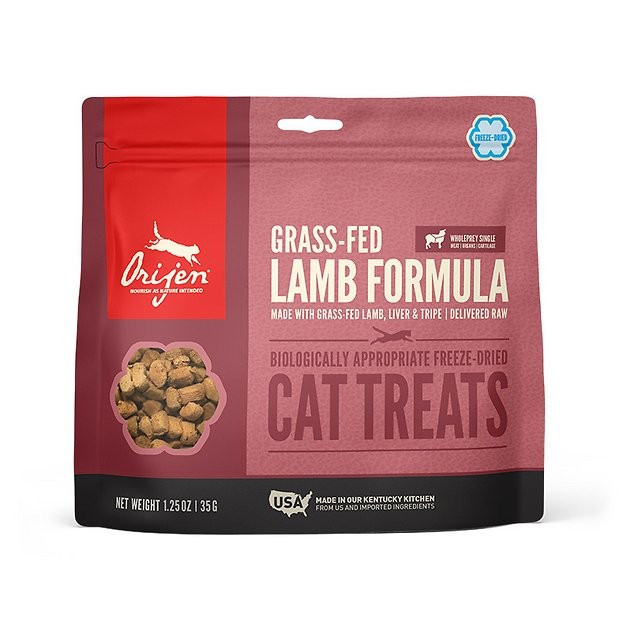 ORIJEN Grass-Fed Lamb Formula Grain-Free Freeze-Dried Cat Treats, 1.25-oz bag - Chewy.com | Chewy.com