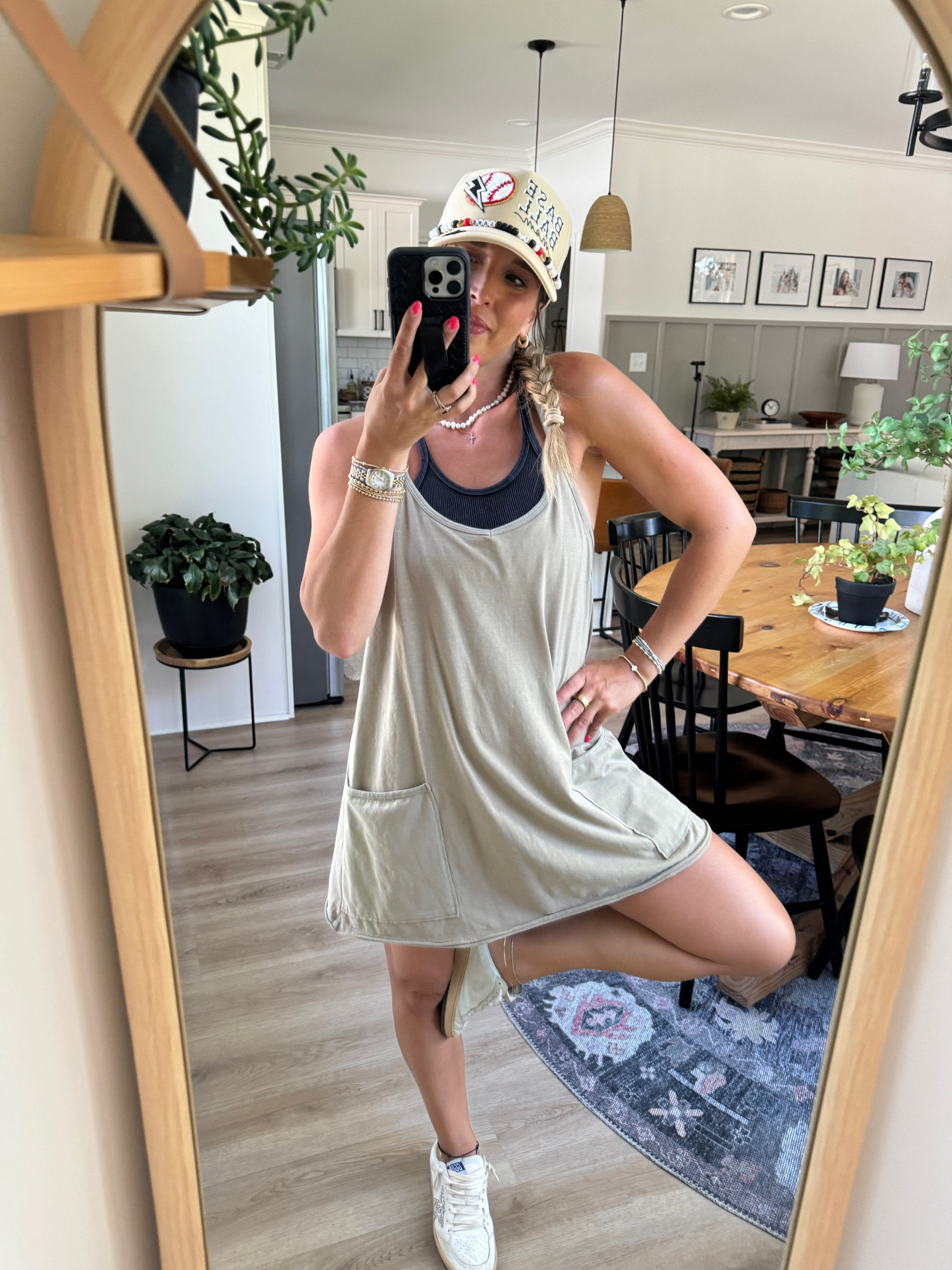 Todays baseball mom fit #baseballmom #momfit 

Small in both items 
Hat is from a small shop
Shoes are golden goose 

#LTKSaleAlert #LTKFindsUnder50 #LTKFamily