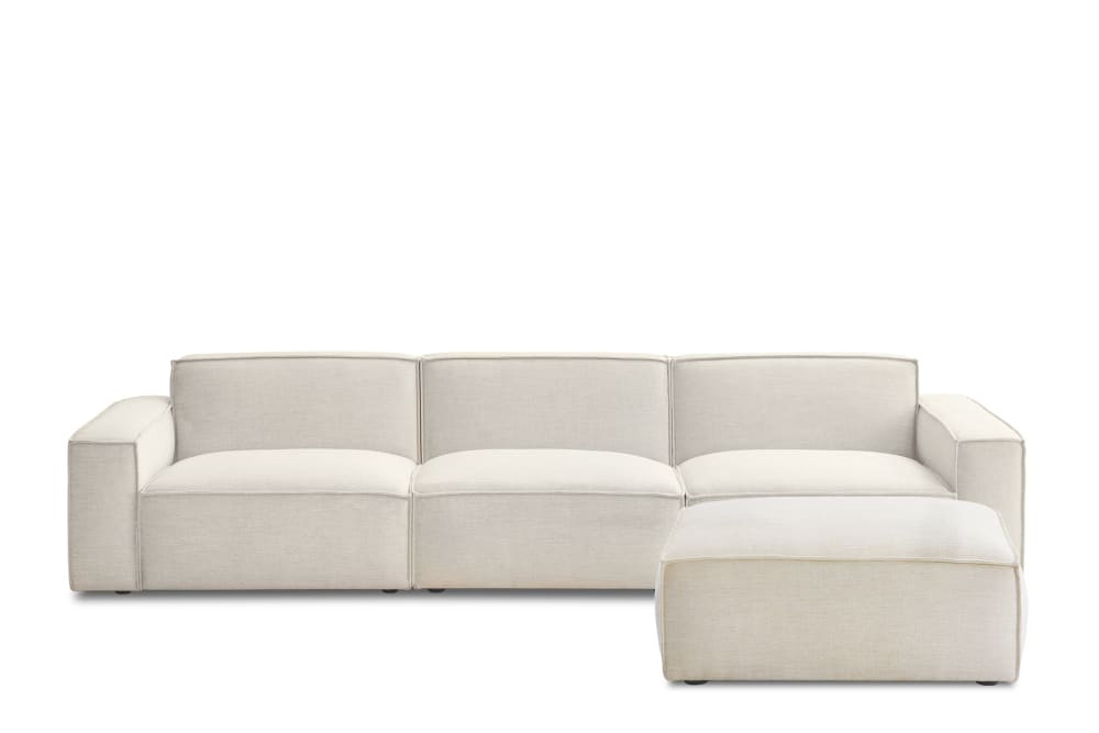 Jonathan Extended Sofa with Ottoman | Castlery | Castlery US