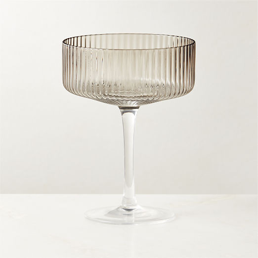 Eve Smoke Coupe Cocktail Glass + Reviews | CB2 | CB2