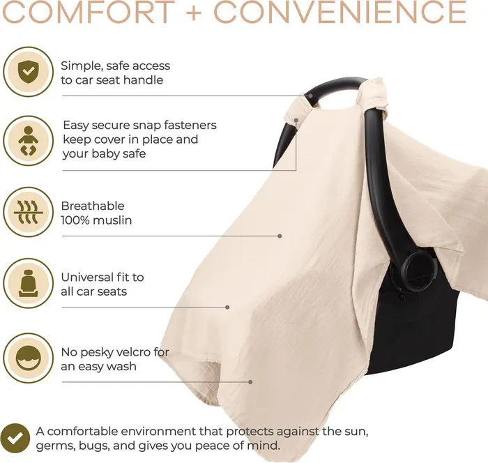 Comfy Cubs Baby Car Seat Cover | Nordstrom | Nordstrom