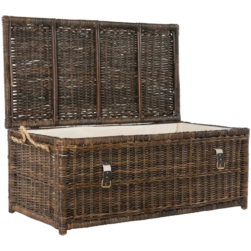 Caden 46" Wicker Storage Trunk | Wayfair North America