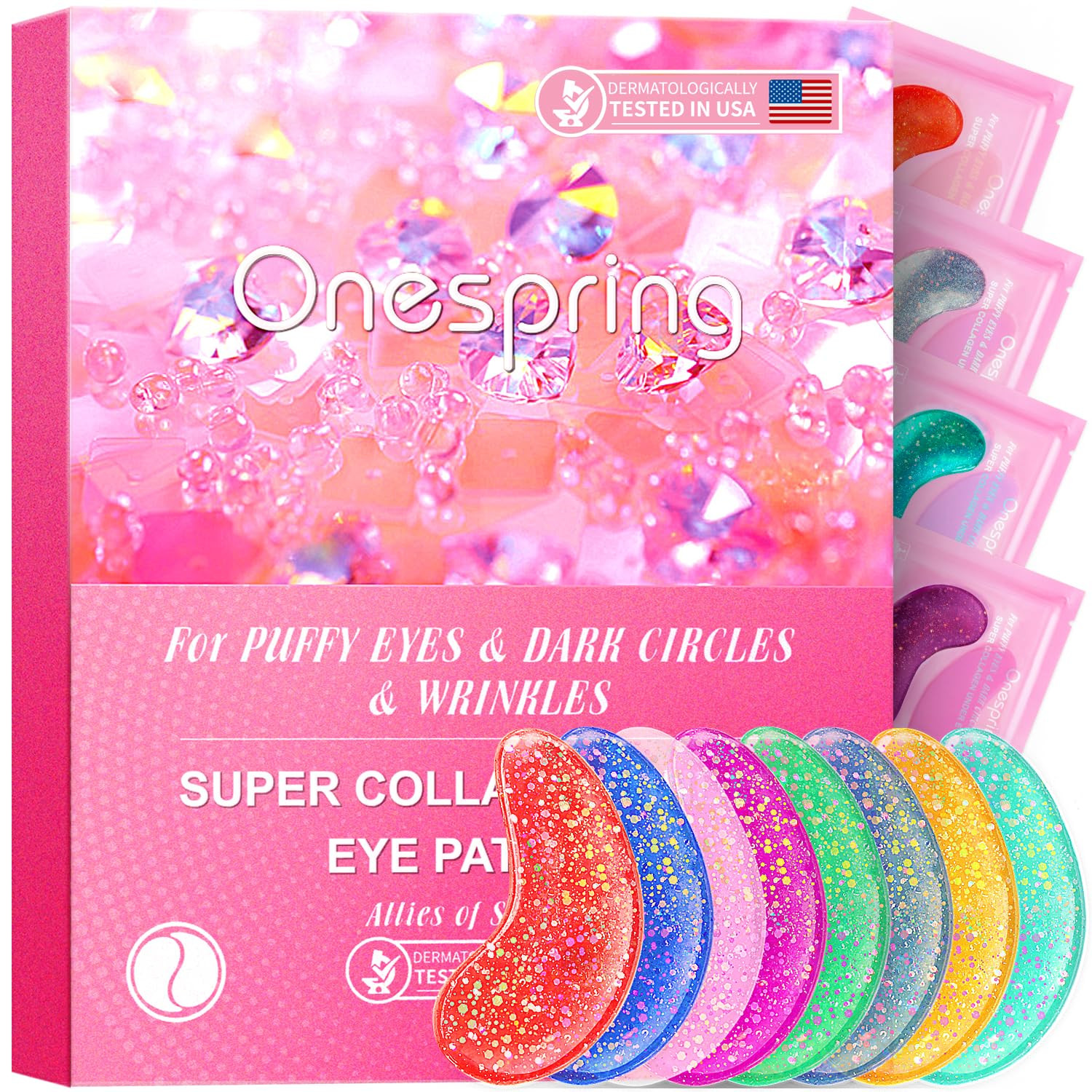 Under Eye Patches (24 Pairs) - Eye Gel Pads for Wrinkles, Puffy Eyes, Dark Circles, Eye Bags, Nat... | Amazon (US)