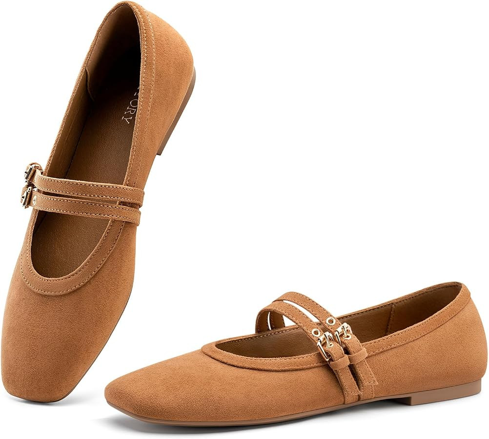 FITORY Mary Jane Shoes Women, Dress Ballet Flats Work Business Casual | Amazon (US)