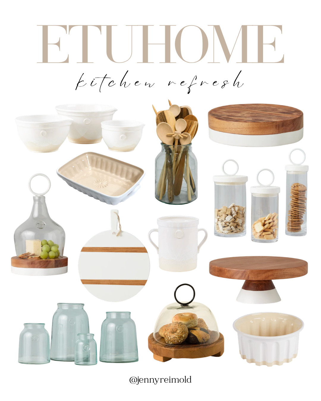 If you're looking for a chic kitchen refresh, I'm loving all these etuHOME finds! Vases, food covers, cutting boards, bakers and more. 

 #LTKHome