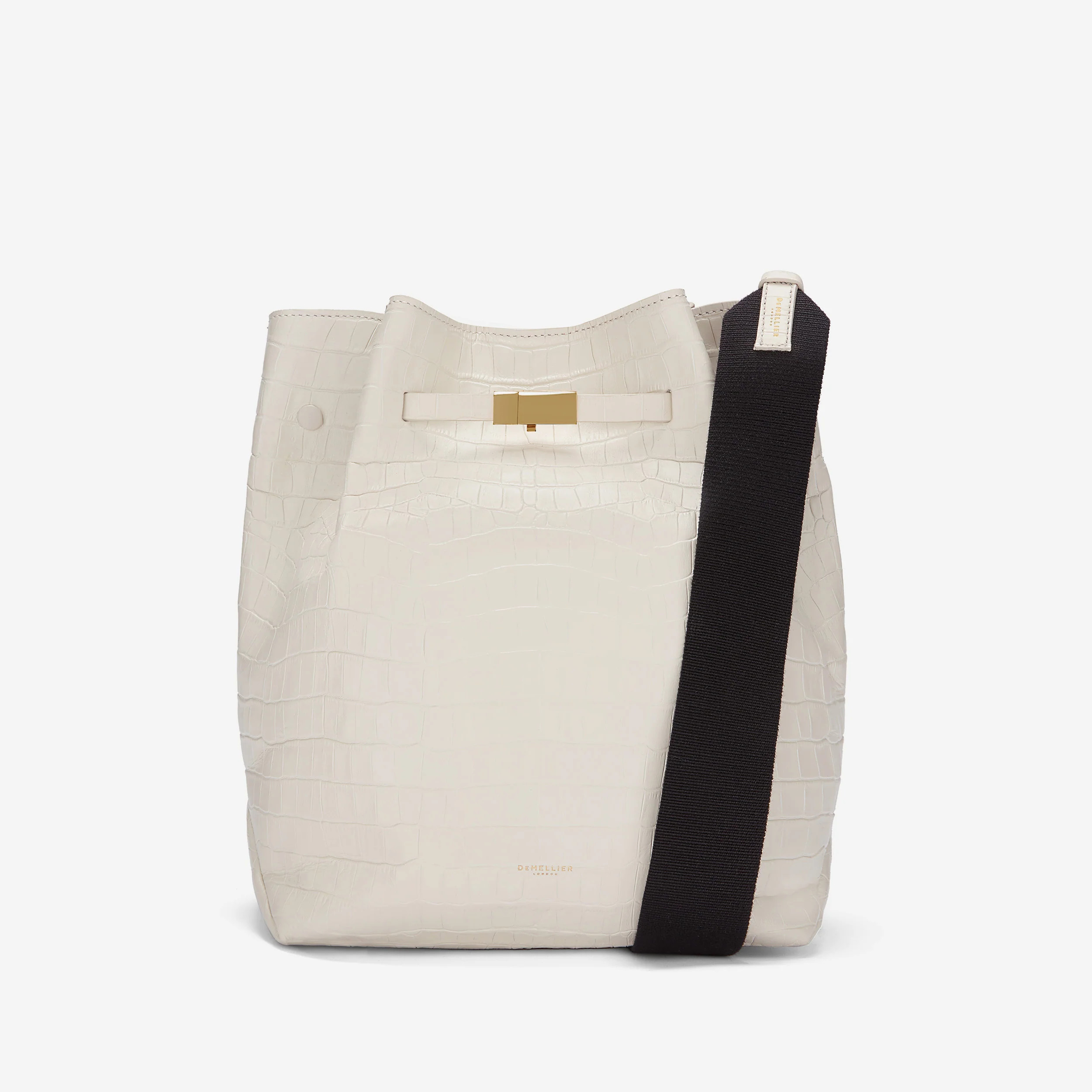 The New York Large Bucket | Off-White Croc-Effect | DeMellier | DeMellier