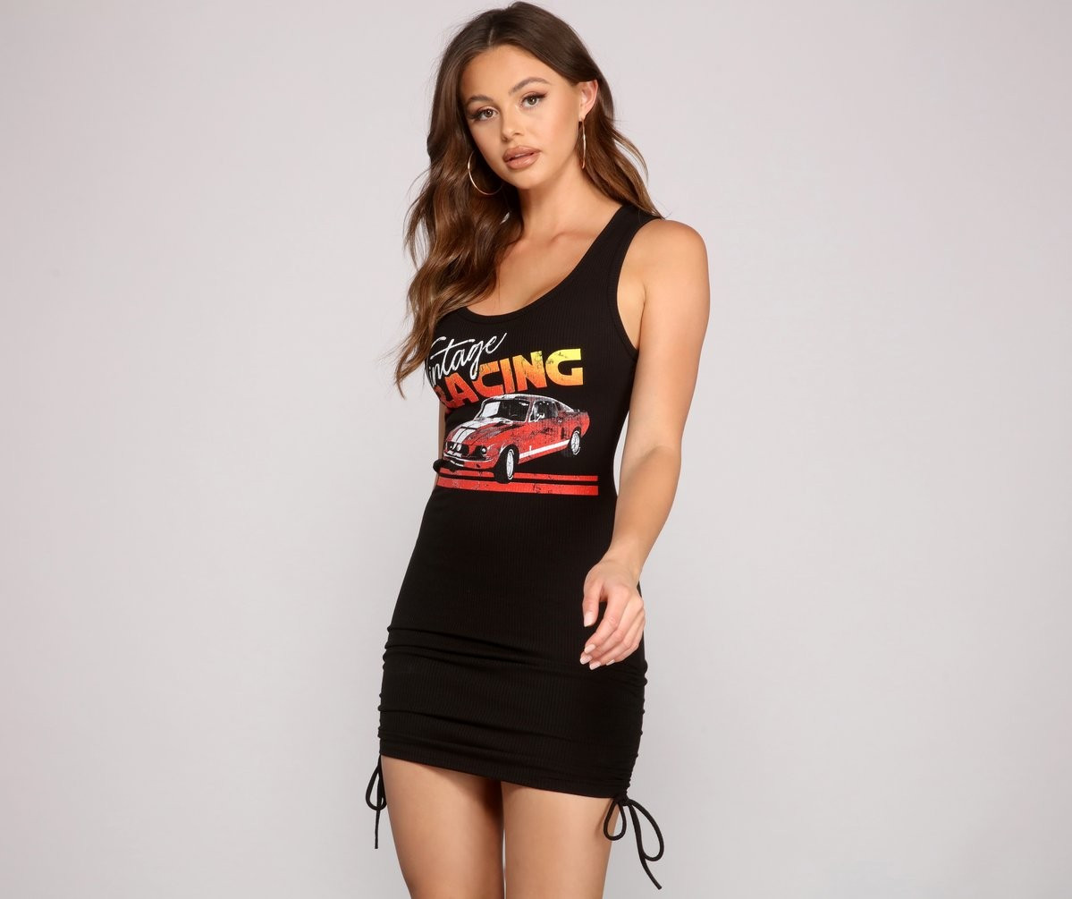 Vintage Racing Sleeveless Mini Dress | Windsor Stores