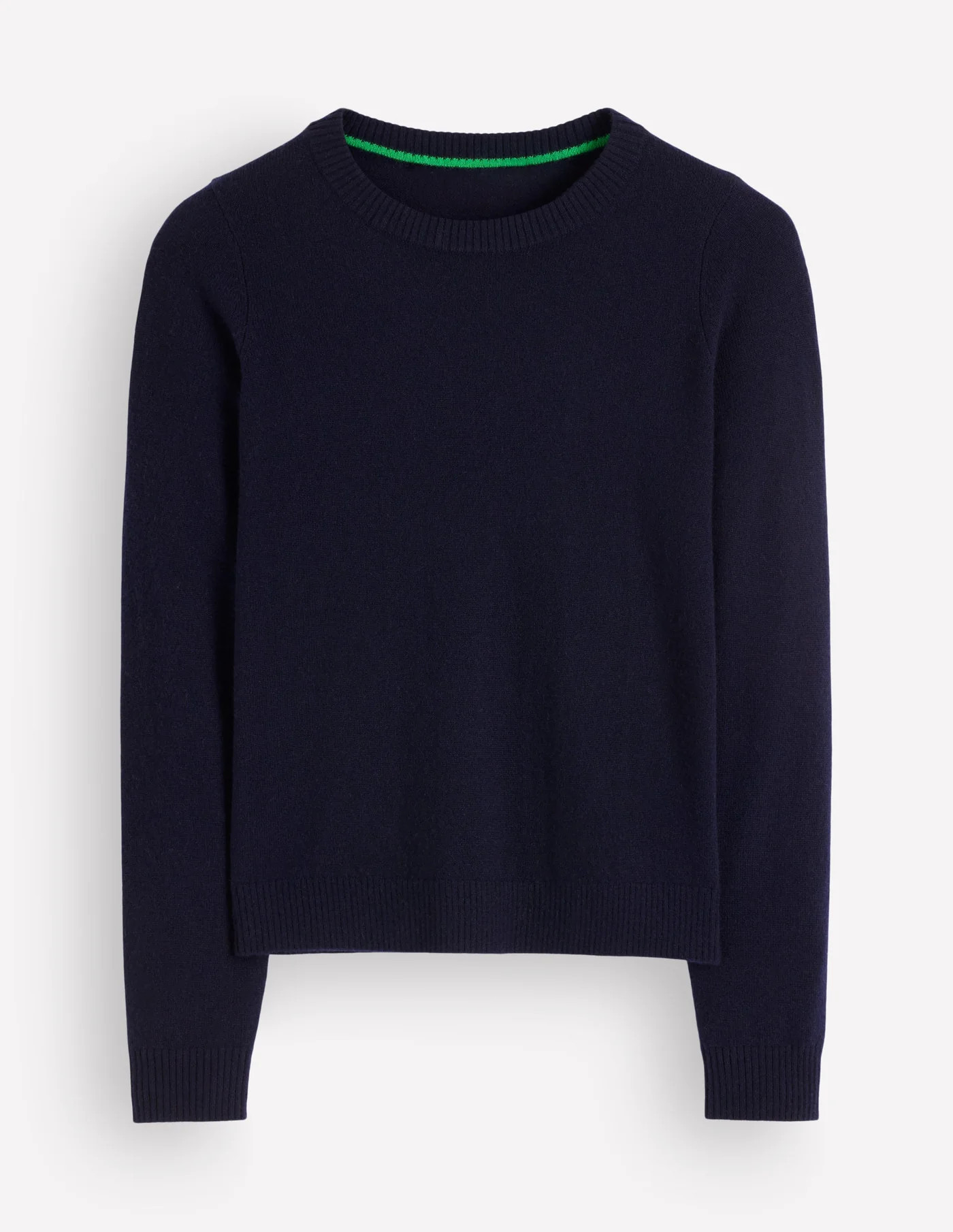 Elsie Cashmere Crew Jumper-Navy | Boden UK