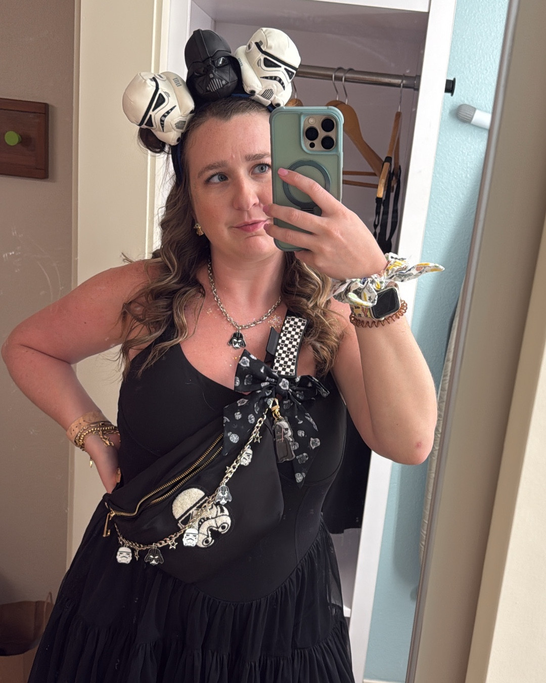 If you aren’t a light side girl, come join me on the dark side!🖤

Necklace & bag chain from @hidden_mickey_treasures on Instagram

Now, scrunchie & claw clip from @grumpsbowtique on Instagram & use code EVERAFTER for a discount!🫶🏼

Fanny pack no longer available but added some amazing alternatives (since my SCL wasn’t here in time🥲). But you could easily buy a blank black Fanny & add the patch listed to match!!

#LTKMidsize #LTKStyleTip #LTKBeauty