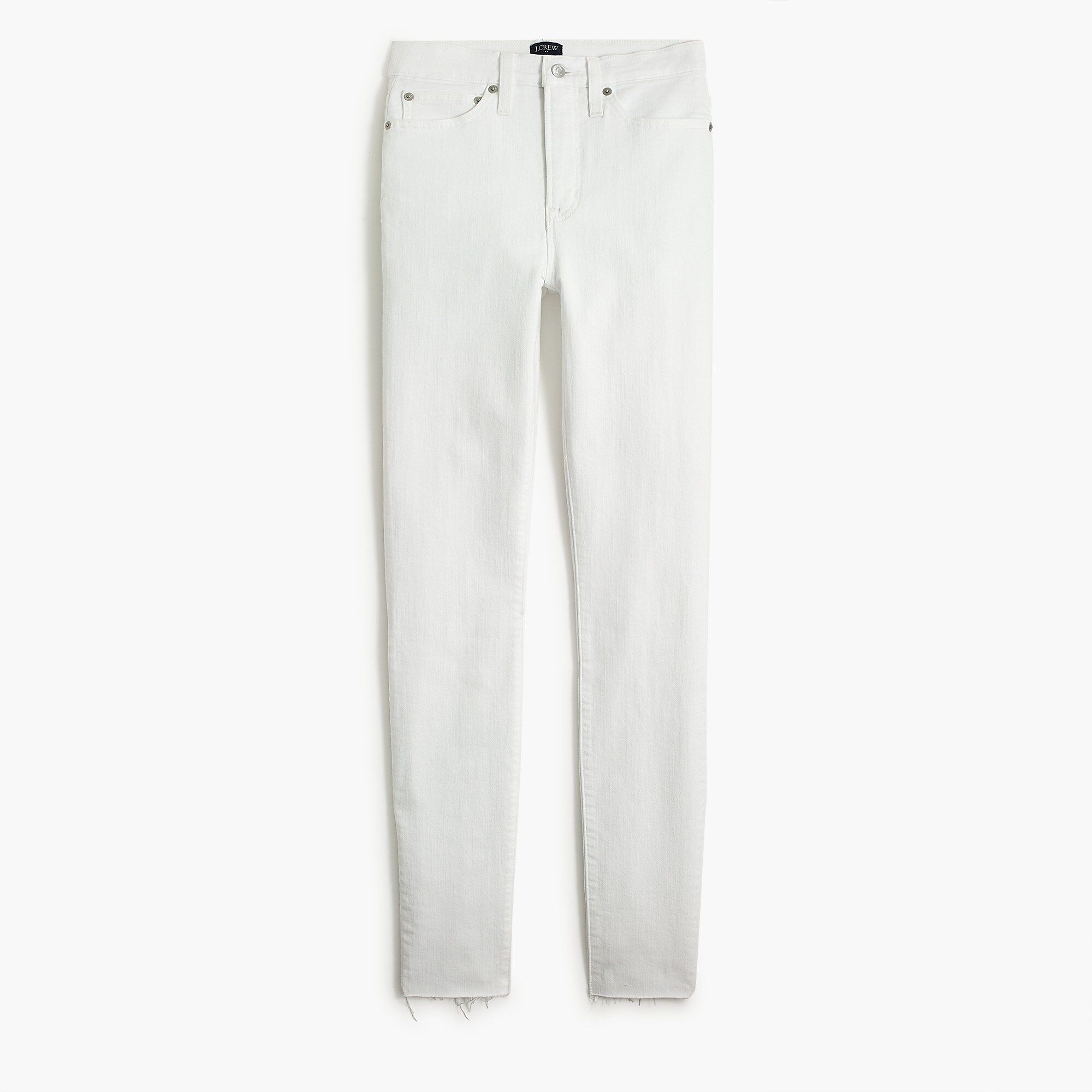 10" highest-rise skinny jean with cut hem in white | J.Crew Factory