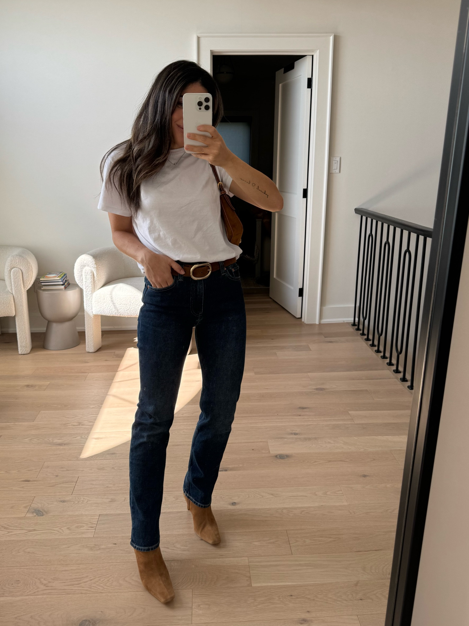 In my effortless era 
Tshirt is XS 
Jeans are 25 P

#LTKcanada #LTKstyletip