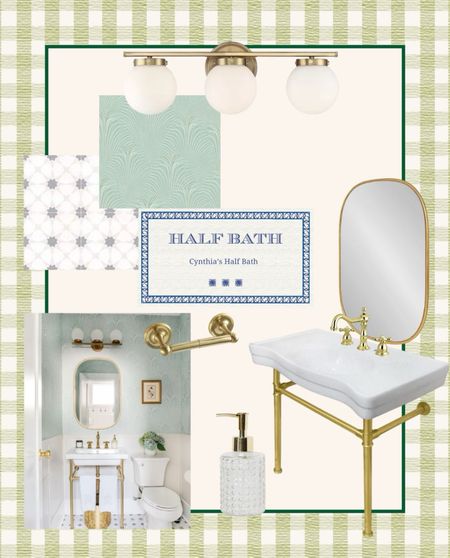 A look into my favorite room in our historic home. This wallpaper half bath is so charming and designed with a budget in mind. #halfbath #wallpaper #homedesign #LTKunder100

#LTKstyletip
