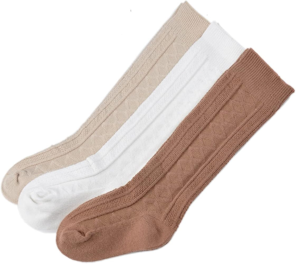 EPEIUS Baby Girl Knee High Socks Seamless Stockings Baby Thigh High Socks Long Socks Infants and Tod | Amazon (US)
