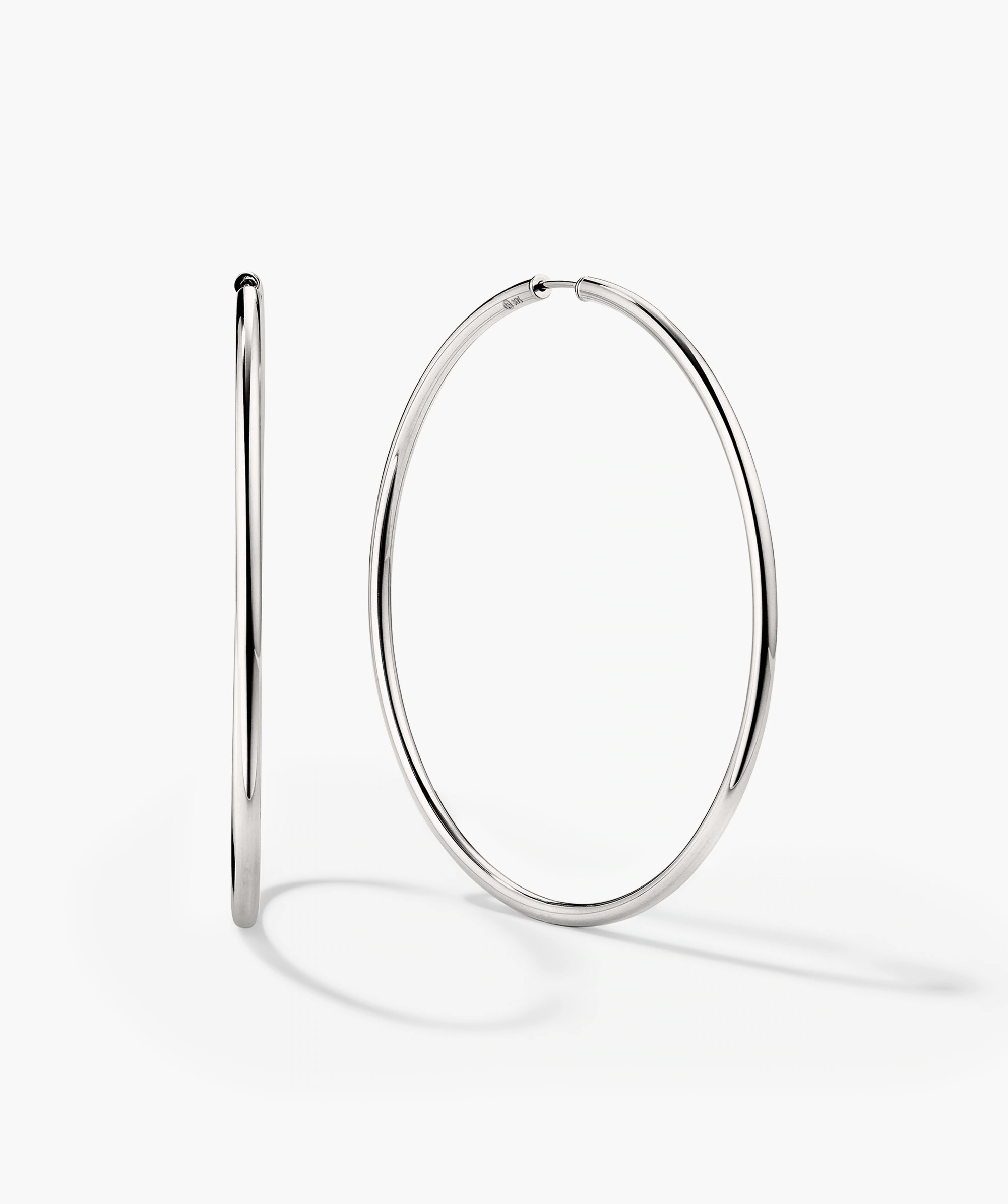 Oversized Thin Hoops | Mejuri Fine Crew