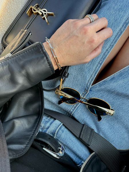 Mixing metals in this simple
Spring outfit. #springstyle #outfit #spring #jewelry 

#LTKfindsunder100 #LTKitbag #LTKSeasonal
