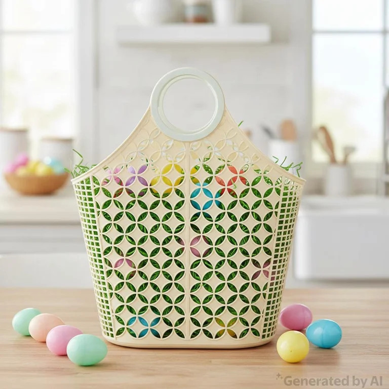 Jelly Tote, Cream, 11" x 18", Easter by Way To Celebrate | Walmart (US)