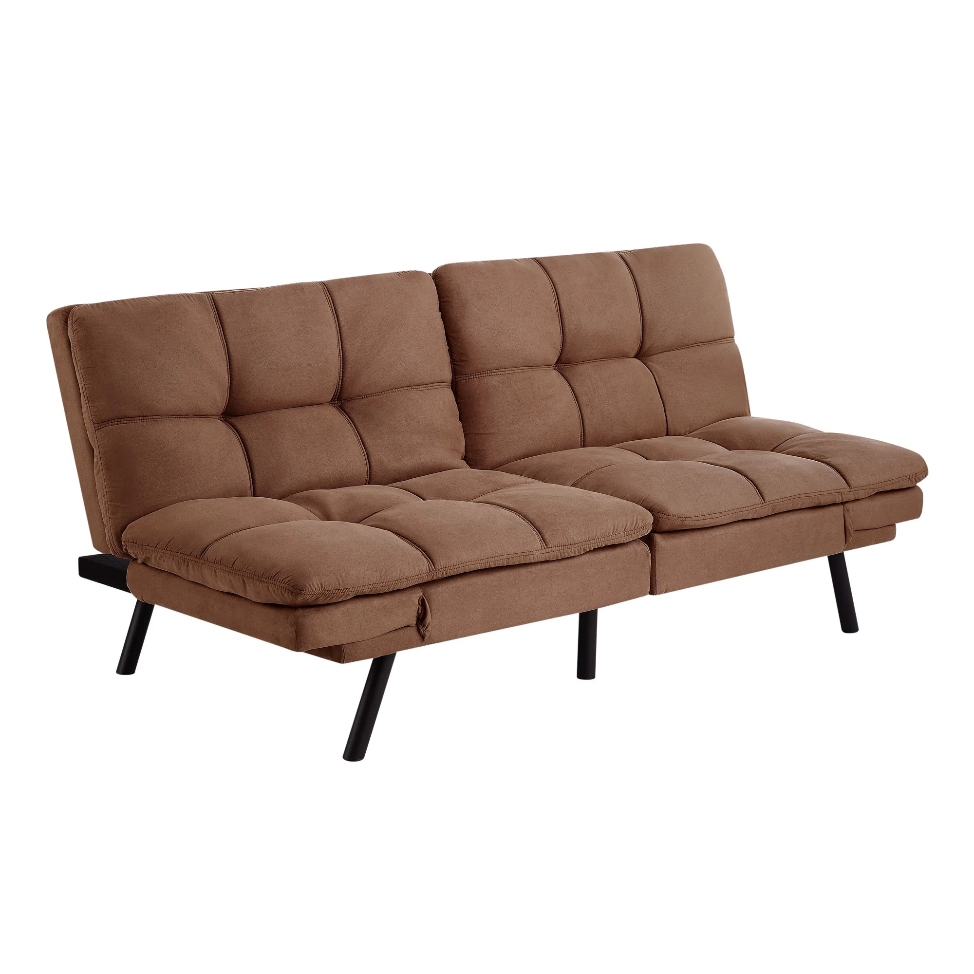 Mainstays Memory Foam Futon with 72" Camel | Walmart (US)