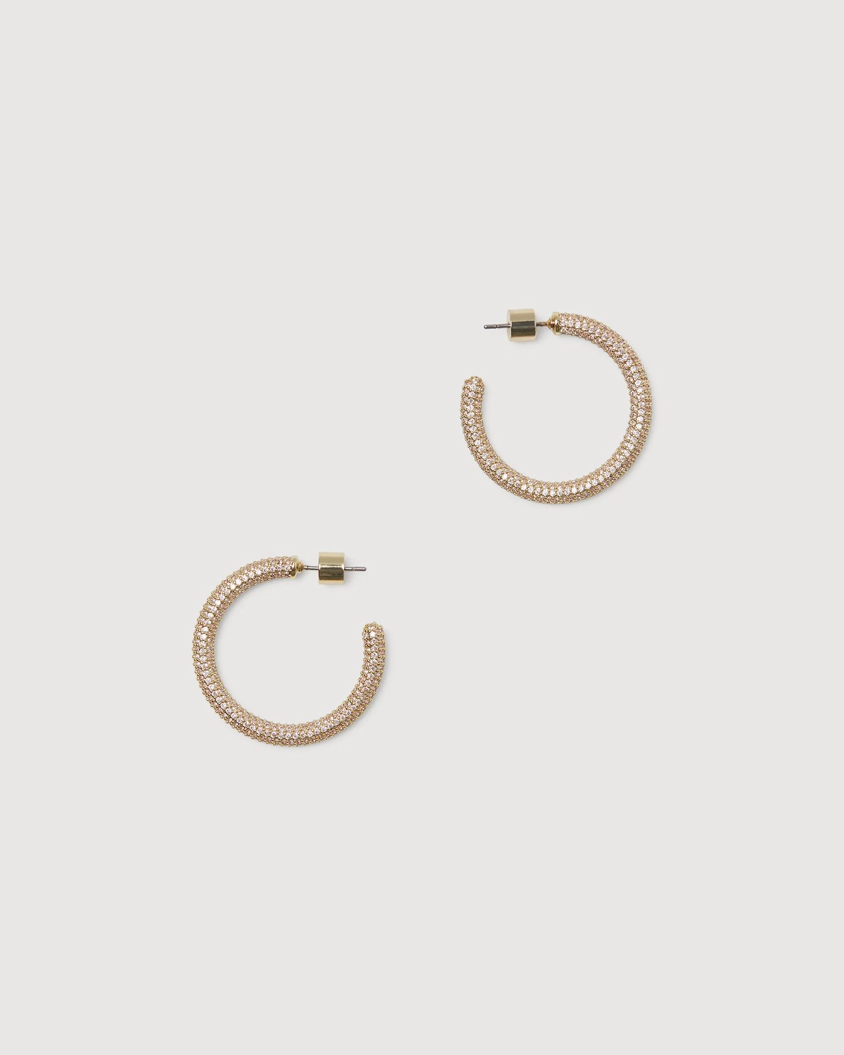 Slim Pave Hoop Earring | Rachel Parcell